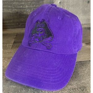 Eastern Carolina Pirates ECU Adjustable Hat Hook/Loop Purple EUC
